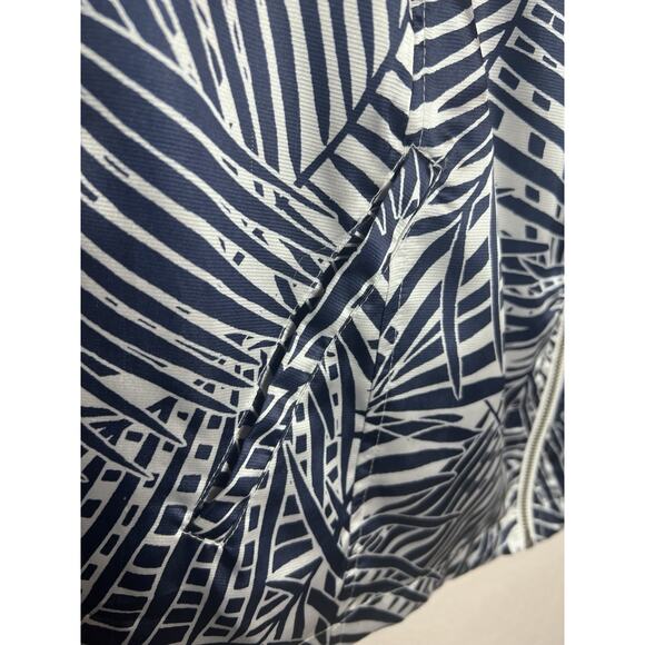 Weekends by Chico's Women's Full Zip Lightweight Jacket Size 3 (XL) Navy White - Picture 4 of 8